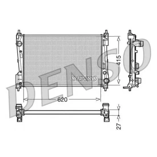 Racire Motor, Radiator DENSO DRM09110