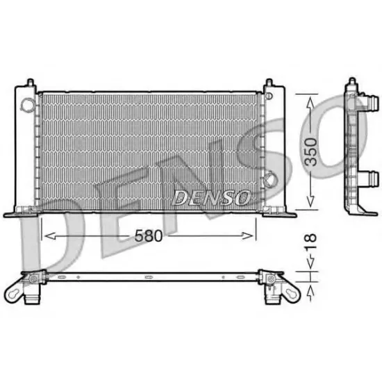 Racire Motor, Radiator DENSO DRM09121