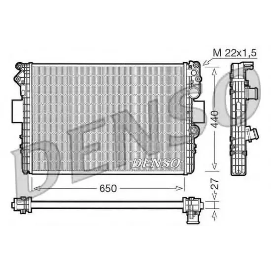 Racire Motor, Radiator DENSO DRM12002