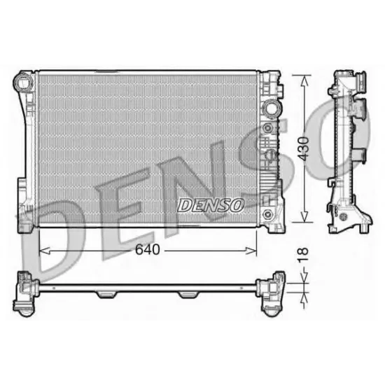 Racire Motor, Radiator DENSO DRM17005