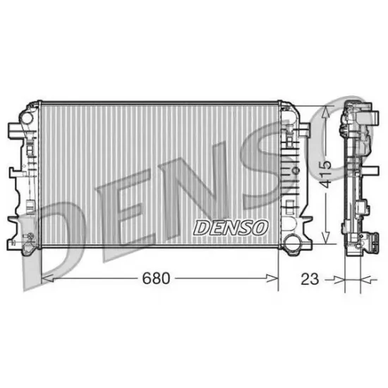 Racire Motor, Radiator DENSO DRM17018