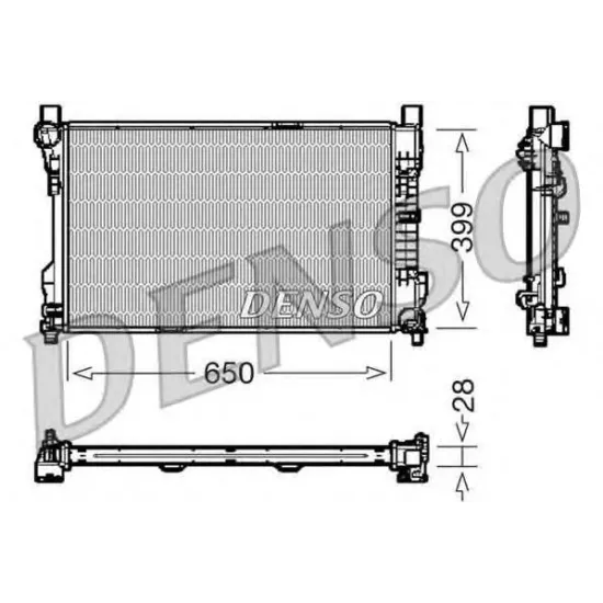 Racire Motor, Radiator DENSO DRM17080