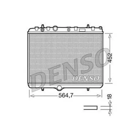 Racire Motor, Radiator DENSO DRM21055