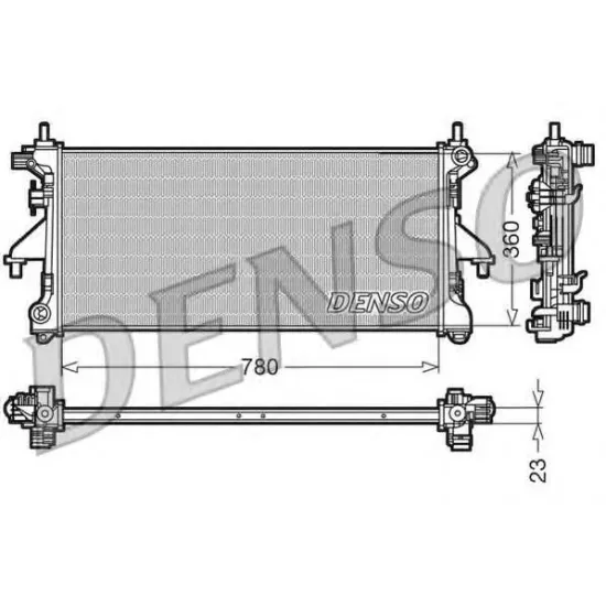 Racire Motor, Radiator DENSO DRM21100