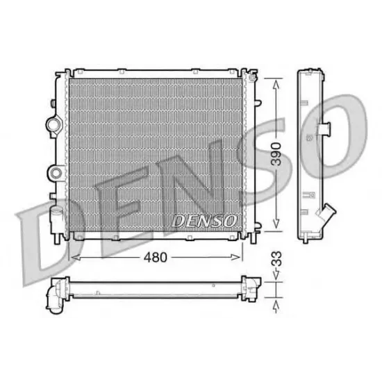 Racire Motor, Radiator DENSO DRM23011