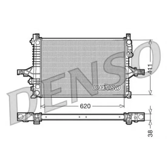 Racire Motor, Radiator DENSO DRM33065