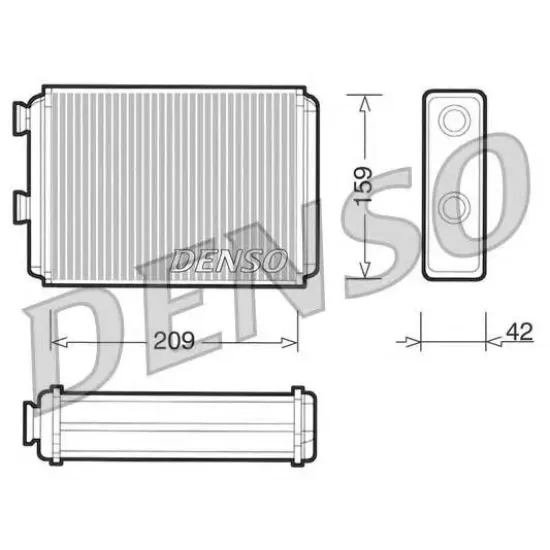 Incalzire Habitaclu, Schimbator Caldura DENSO DRR09070