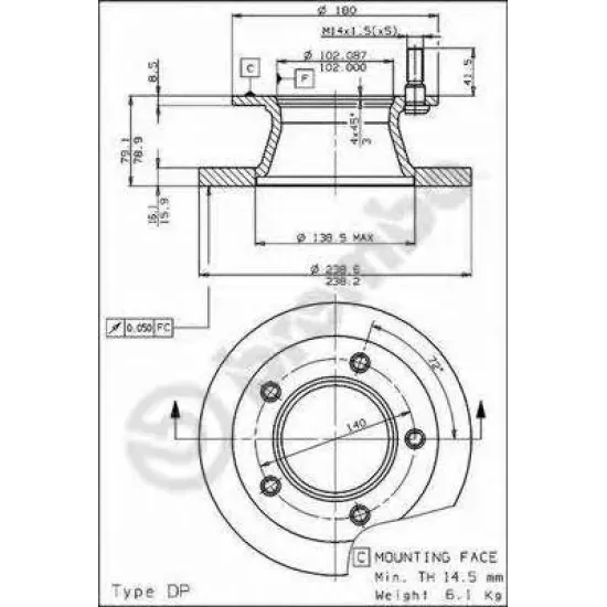 Disc Frana BREMBO 08.5181.10