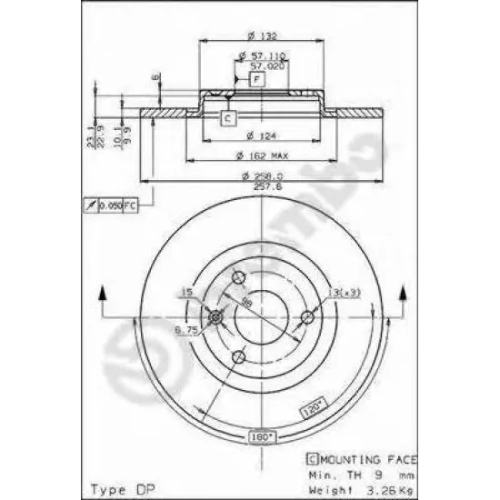 Disc Frana BREMBO 08.5265.10