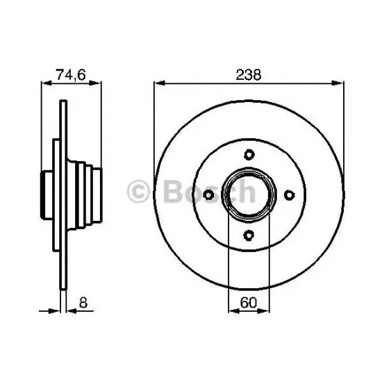 Disc Frana BREMBO 08.5834.10