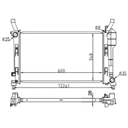 Racire Motor, Radiator