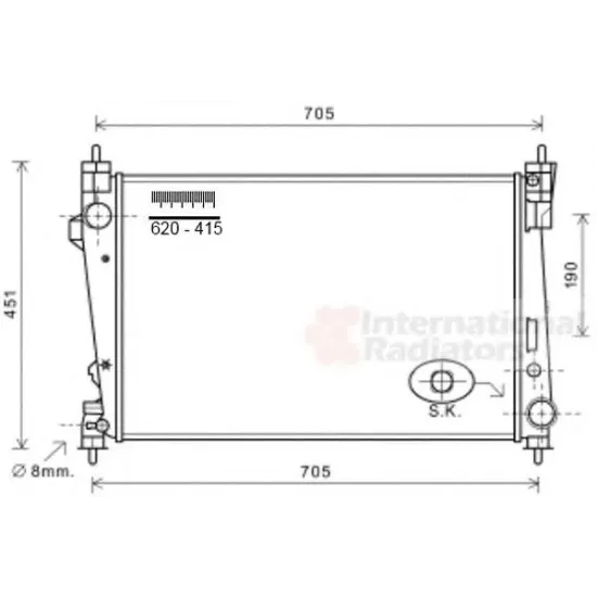 Racire Motor, Radiator LORO 054-017-0047-B