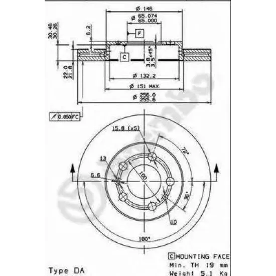 Disc Frana BREMBO 09.7011.24