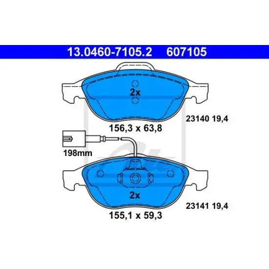 Set Placute Frana, Frana Disc