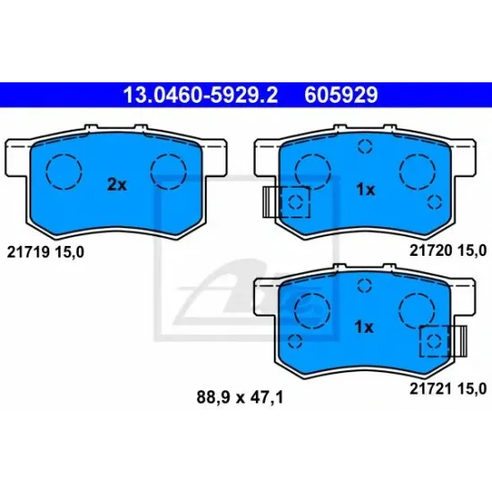 Set Placute Frana, Frana Disc