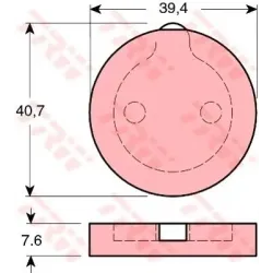 Frana de Parcare cu Disc, Set Placute de Frana