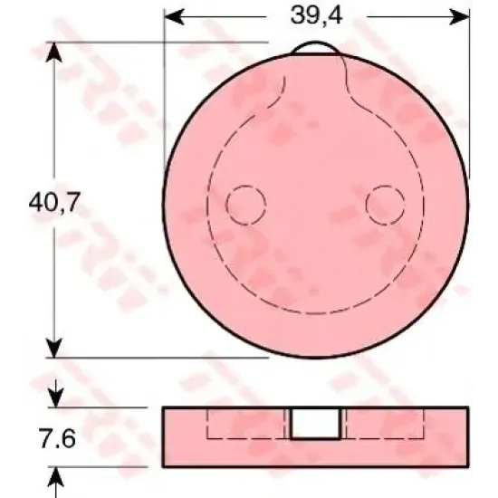 Frana de Parcare cu Disc, Set Placute de Frana