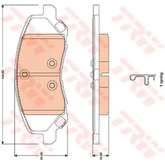 Set Placute Frana, Frana Disc