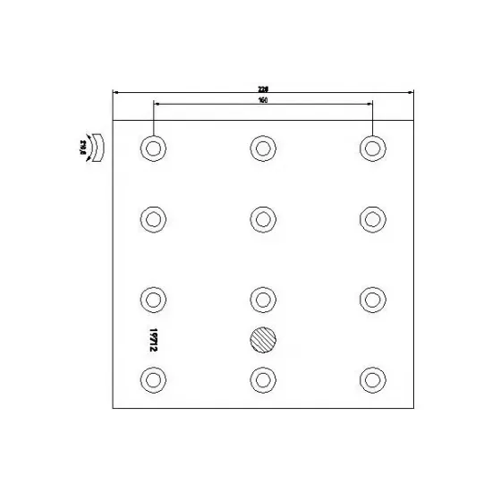 Set Garnituri de Frictiune, Frana Tambur