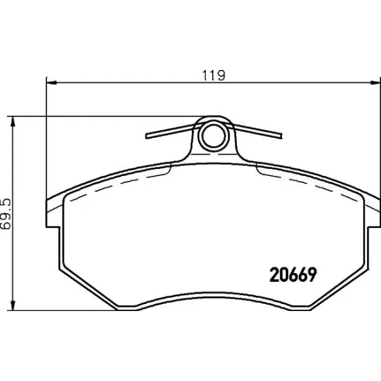 Set Placute Frana, Frana Disc