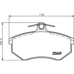 Set Placute Frana, Frana Disc