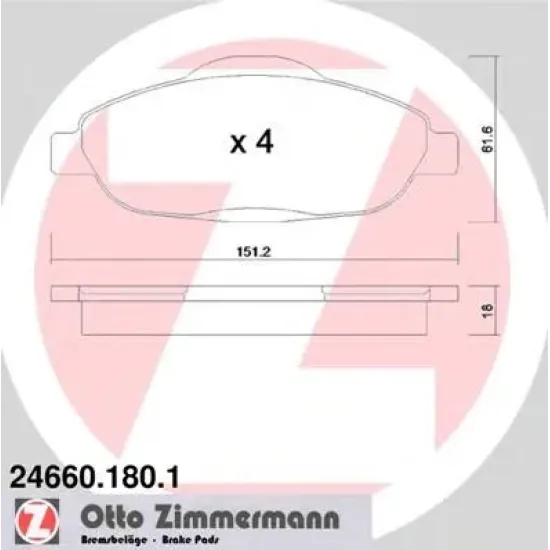 Set Placute Frana, Frana Disc