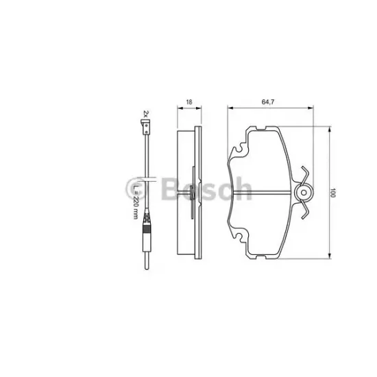 Set Placute Frana, Frana Disc BOSCH 0 986 467 720