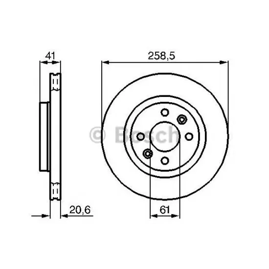 Disc Frana BOSCH 0 986 478 124