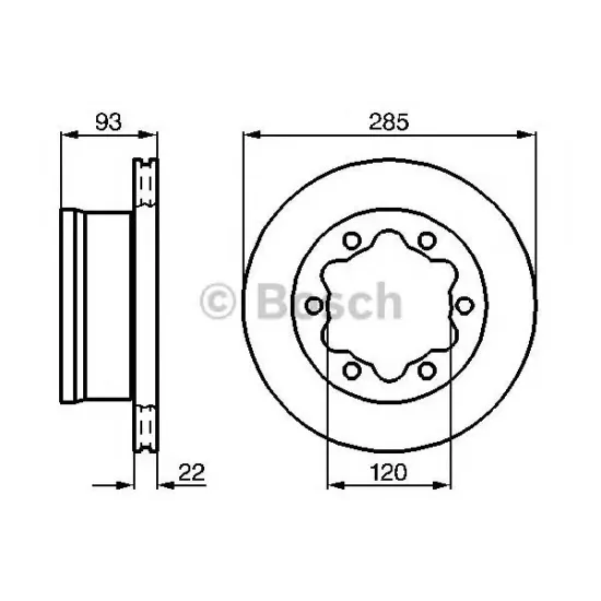 Disc Frana BOSCH 0 986 478 555