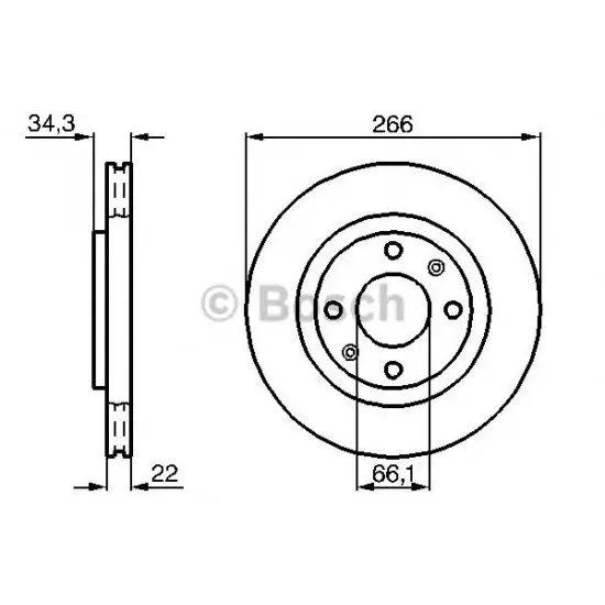 Disc Frana BOSCH 0 986 478 618