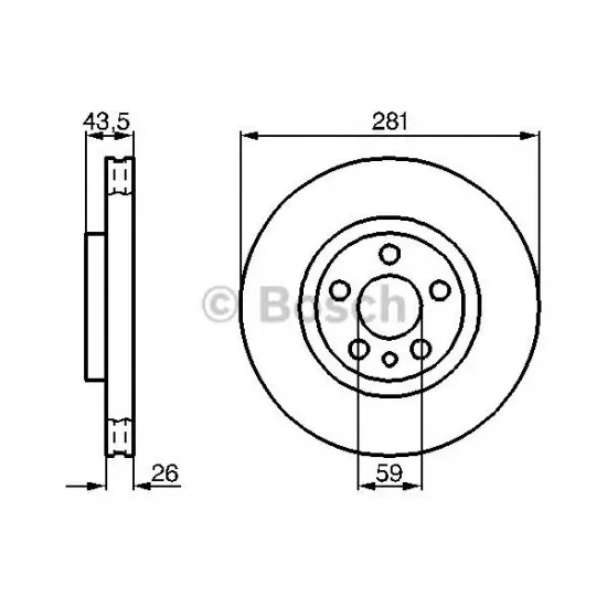 Disc Frana BOSCH 0 986 478 812