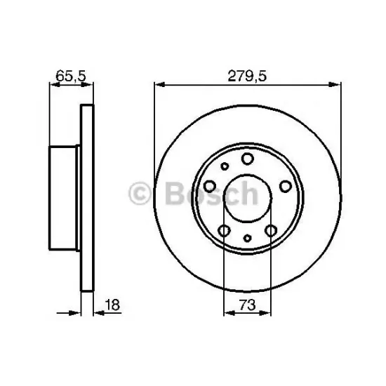 Disc Frana BOSCH 0 986 478 843