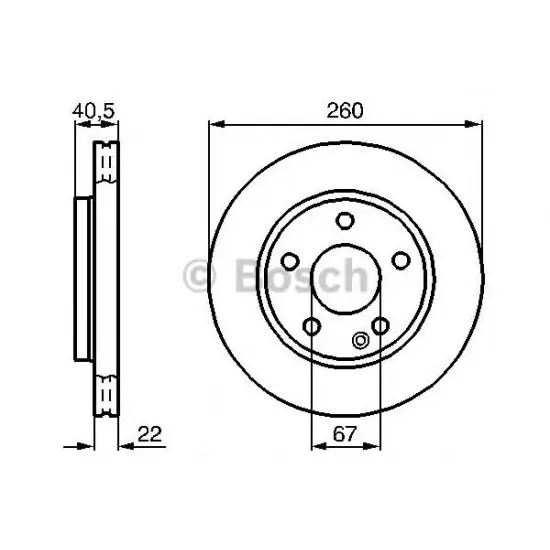 Disc Frana BOSCH 0 986 478 875