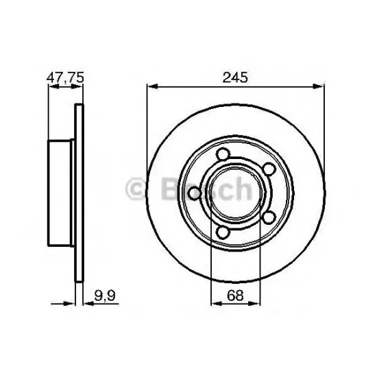 Disc Frana BOSCH 0 986 478 888