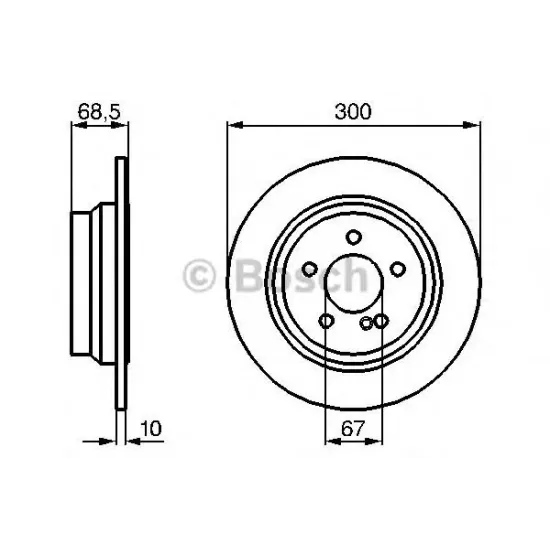 Disc Frana BOSCH 0 986 479 041