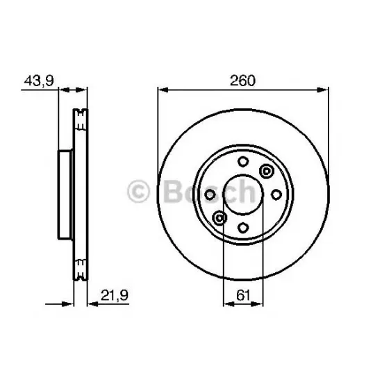 Disc Frana BOSCH 0 986 479 103