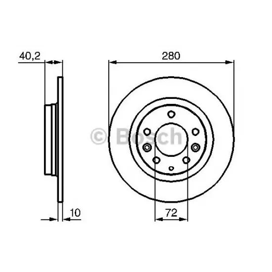 Disc Frana BOSCH 0 986 479 131