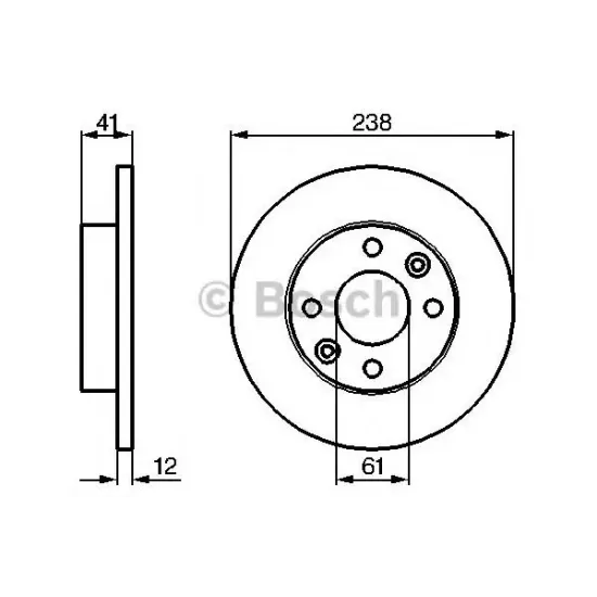 Disc Frana BOSCH 0 986 479 165