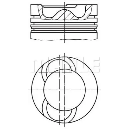 Piston MAHLE ORIGINAL 009 58 00