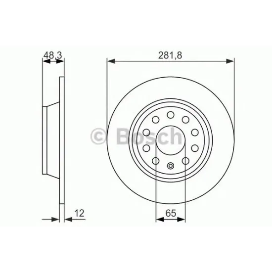 Disc Frana BOSCH 0 986 479 247