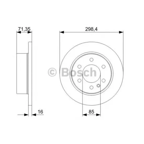 Disc Frana BOSCH 0 986 479 295