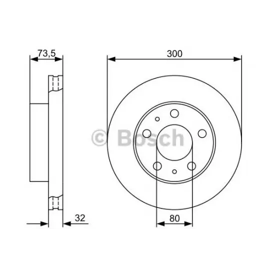 Disc Frana BOSCH 0 986 479 315