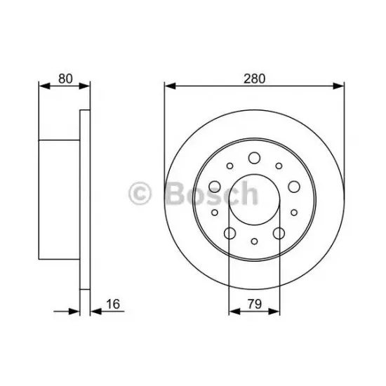 Disc Frana BOSCH 0 986 479 316