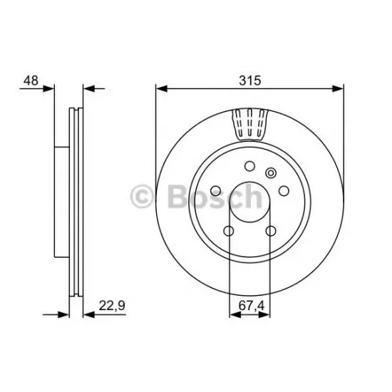 Disc Frana BOSCH 0 986 479 514