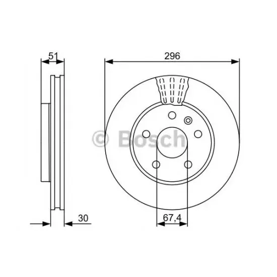 Disc Frana BOSCH 0 986 479 543