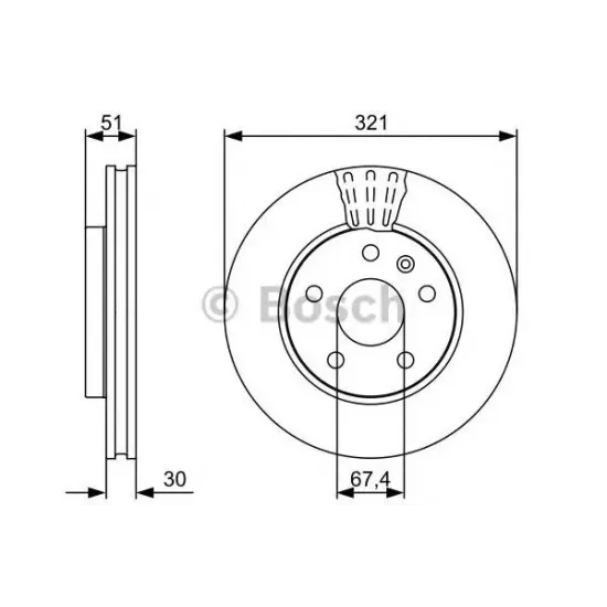 Disc Frana BOSCH 0 986 479 544