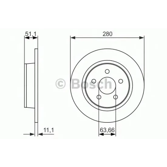 Disc Frana BOSCH 0 986 479 762