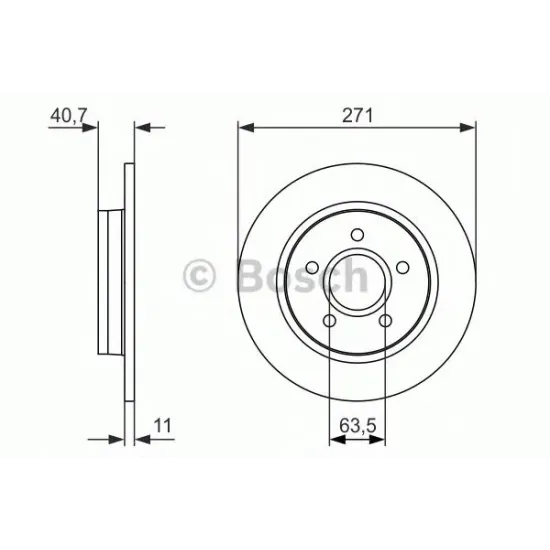 Disc Frana BOSCH 0 986 479 763