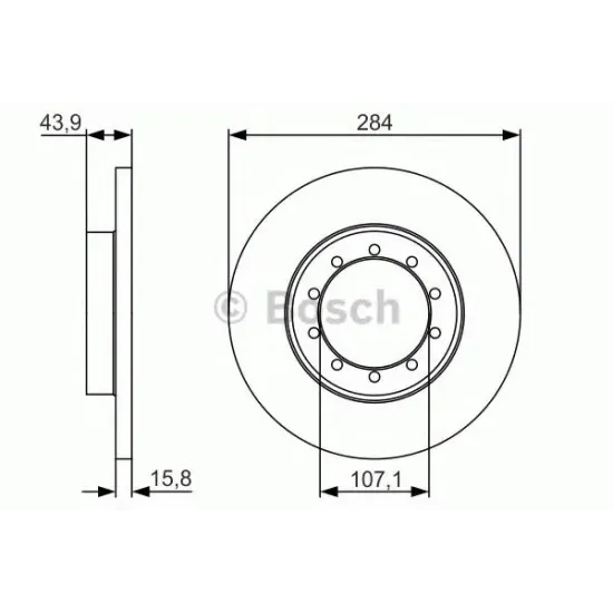 Disc Frana BOSCH 0 986 479 A34