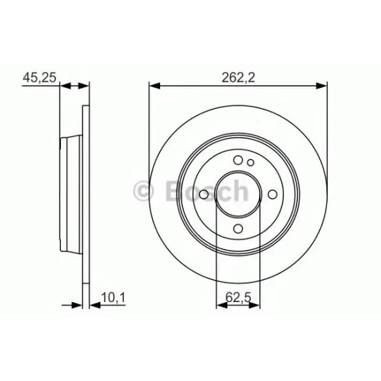 Disc Frana BOSCH 0 986 479 A44